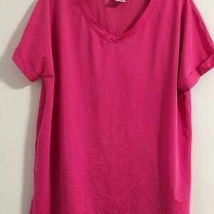 Avia Vibrant Pink Sports Top Size XL (12-14) Polyester/spandex